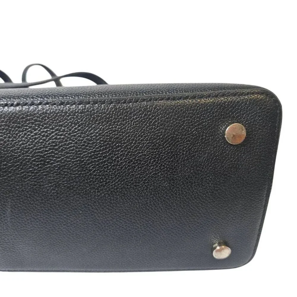 Kate Spade Margoux large black leather satchel/tote.